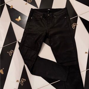 Paige Black Coated Jeans